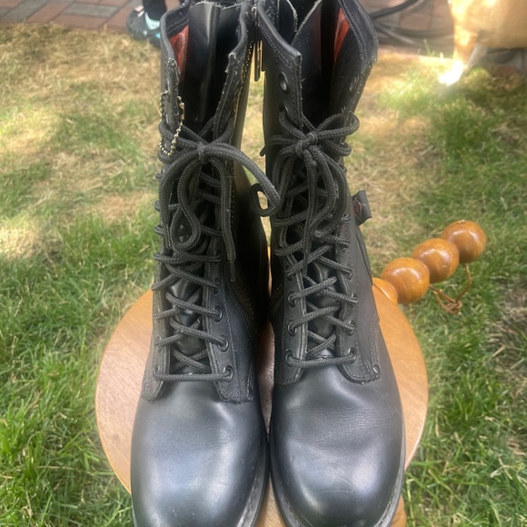 Genuine Harley Davidson Leather Boots size 8 - Picture 3 of 5
